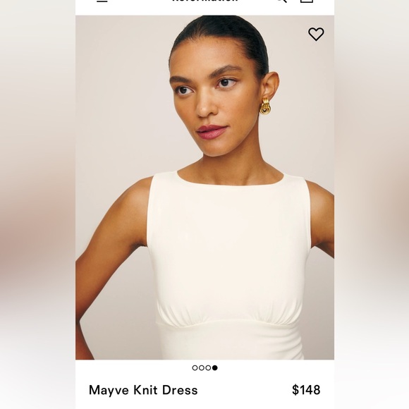 Reformation Mayve Mini Dress in size XS, Flor Di Latte (NWT) - Picture 4 of 6